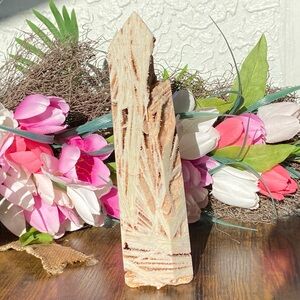 XL Druzy White Agate Tower